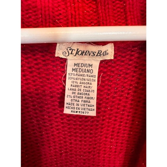 St johns Bay Chunky Red Cardigan Medium - Picture 2 of 13
